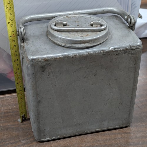 British WWII Era 1940 Dated 1-Gallon Military Metal Liquid Container