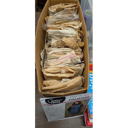 134 - A Collection of Sewing and Textile Craft Supplies Featuring a Hyundai 8-Stitch Sewing Machine, Instr... 