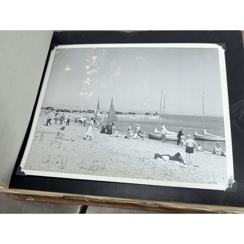 153 - Vernacular Mid-20th Century Photograph Album of Zoo and Topographical Scenes From Portmeirion
