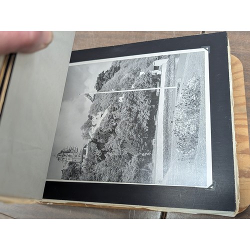 153 - Vernacular Mid-20th Century Photograph Album of Zoo and Topographical Scenes From Portmeirion
