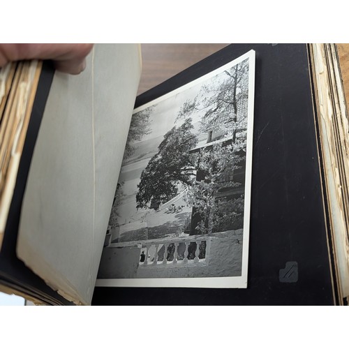 153 - Vernacular Mid-20th Century Photograph Album of Zoo and Topographical Scenes From Portmeirion