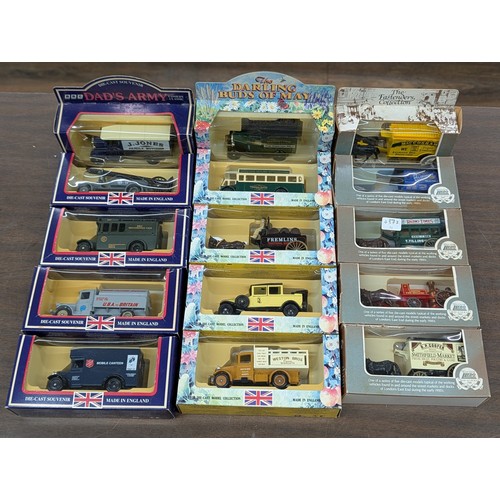 188 - A Collection of Fifteen Lledo Model Vehicles from the Dad's Army, The Darling Buds of May, and Easte... 