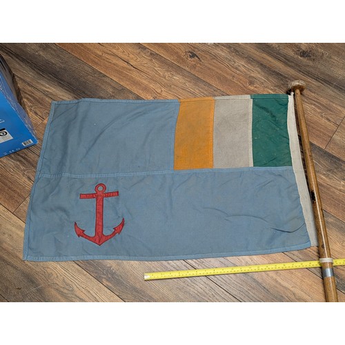Mid-20th Century Irish Howth Sailing Club Marine Ensign (34 x 22