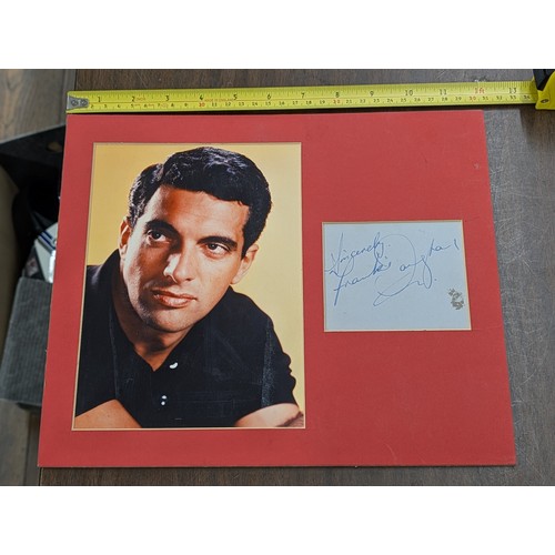 120 - Frankie Vaughan Signed Colour Portrait Display
