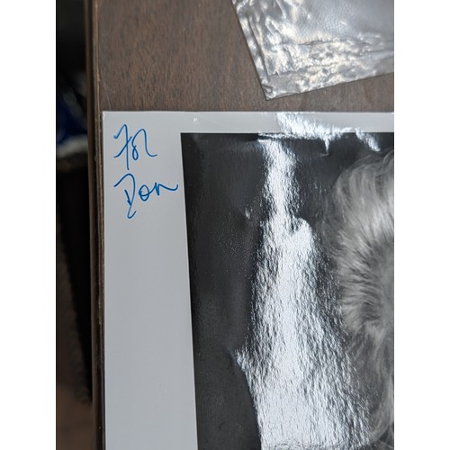 122 - Two Honor Blackman Autographed Items: Inscribed 8x10 Photograph and Signed Note Card