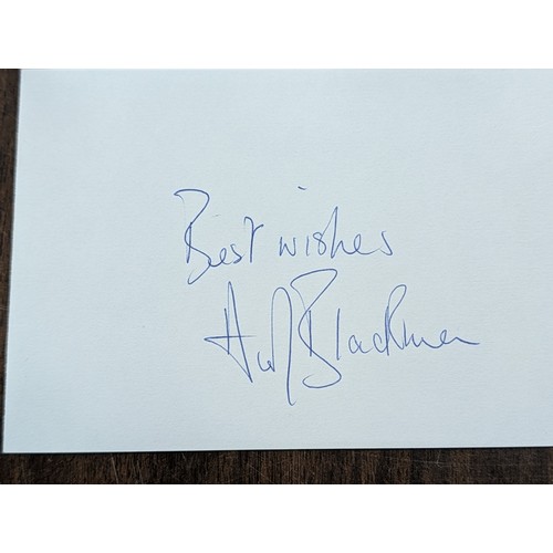 122 - Two Honor Blackman Autographed Items: Inscribed 8x10 Photograph and Signed Note Card