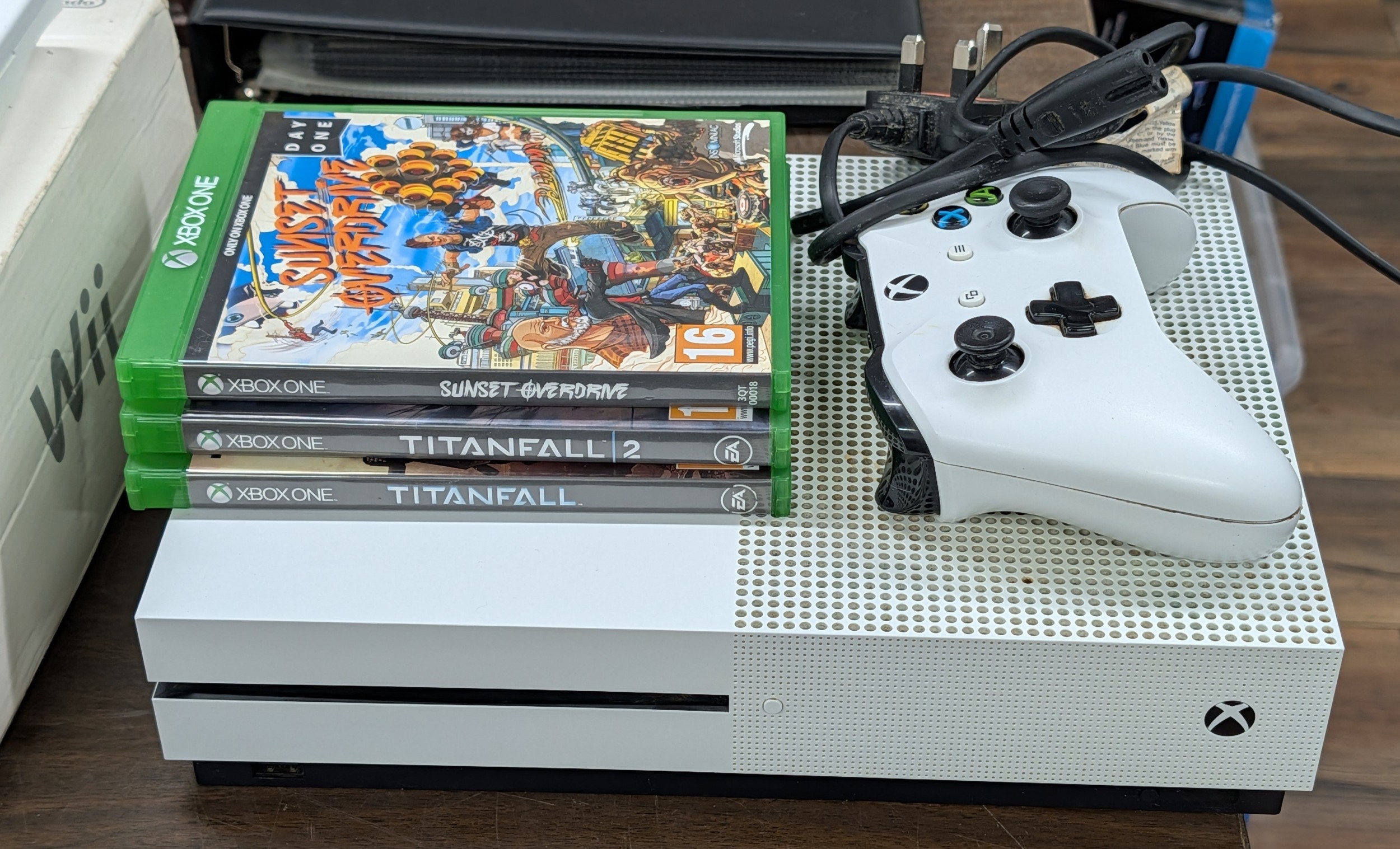 Microsoft Xbox One S Model 1681 Console with Controller and an ...
