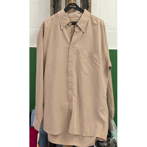 74 - Pierre Cardin Casual Men's Long Sleeve Button Down Shirt in Tan Size L