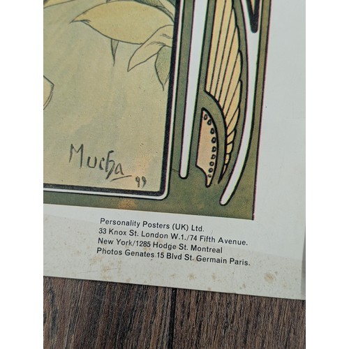 115 - Two Art Prints, Alphonse Mucha Marguerite Reproduction and Mary Pickford 10.25 x 28.5