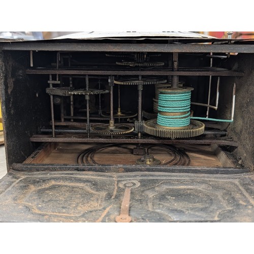 69 - 19th Century French Long Case, Morbier Comtoise Clock Movement and Pendulum by Menard a Periers