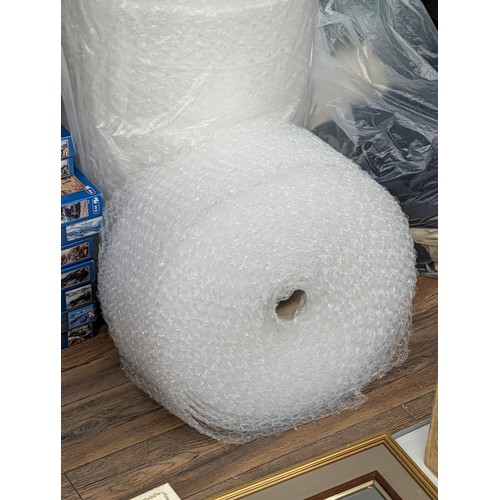 75 - 1 x 50 metre Large roll of 300 mm wide clear large bubble packing wrap - 100% Recyclable & made from... 