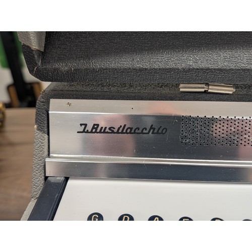 304 - Vintage L. Busilacchio Italian Portable Electric Chord Organ with Detachable Legs, Wiring Removed So... 