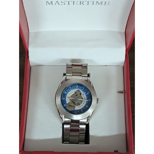 329 - As New Mastertime Sport Skeletonized Mechanical Wristwatch
