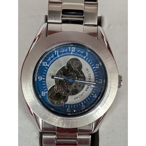 329 - As New Mastertime Sport Skeletonized Mechanical Wristwatch
