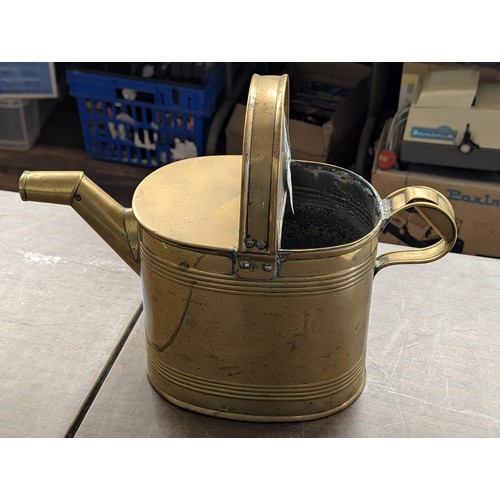 313 - Antique English Style Brass Watering Can