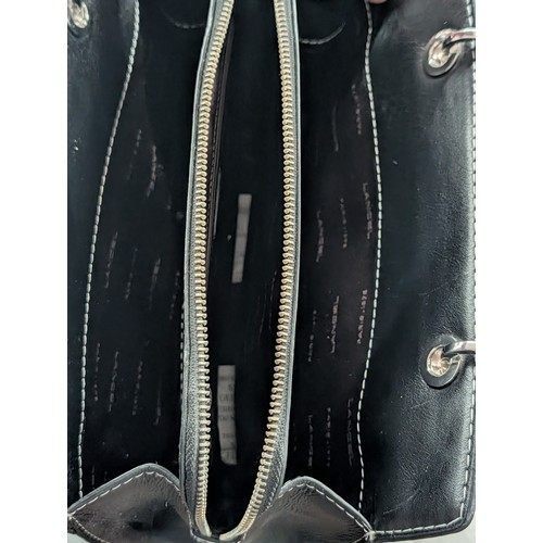 321 - Lancel Paris Black Leather Handbag