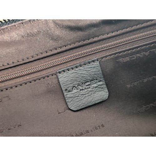321 - Lancel Paris Black Leather Handbag