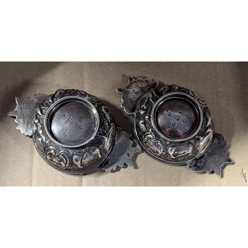 284 - Pair of George IV Scottish Sterling Silver Fox Head Quaichs by James Howden Edinburgh, 1829-1831 - 1... 