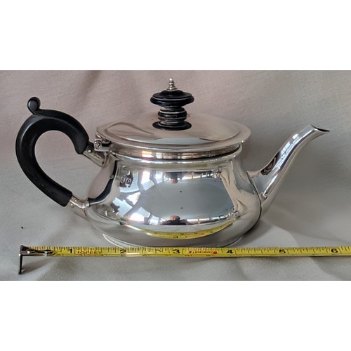 293 - Edwardian Sterling Silver Small Teapot by Charles Edwards London 1912 - 158 gm total