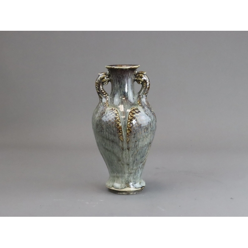 474 - A Shiwan Moulded Vase, late Qing dynasty A Shiwan Moulded Vase, late Qing dynasty H:22cm