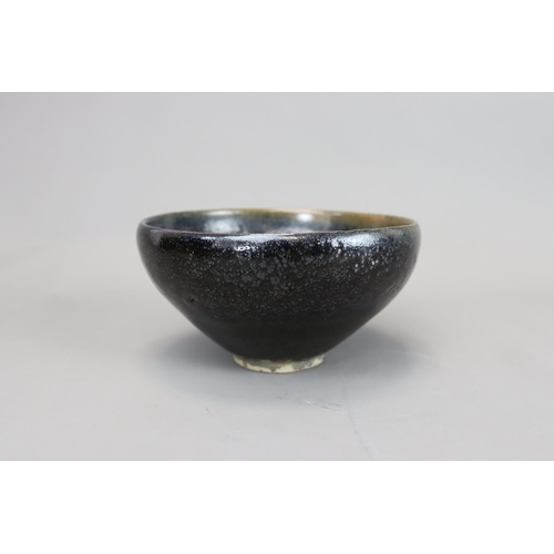 66 - A Cizhou Oil-spot Black-glazed Conical Bowl, Song dynasty of conical form, applied with a black glaz... 