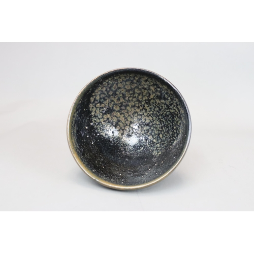 66 - A Cizhou Oil-spot Black-glazed Conical Bowl, Song dynasty of conical form, applied with a black glaz... 