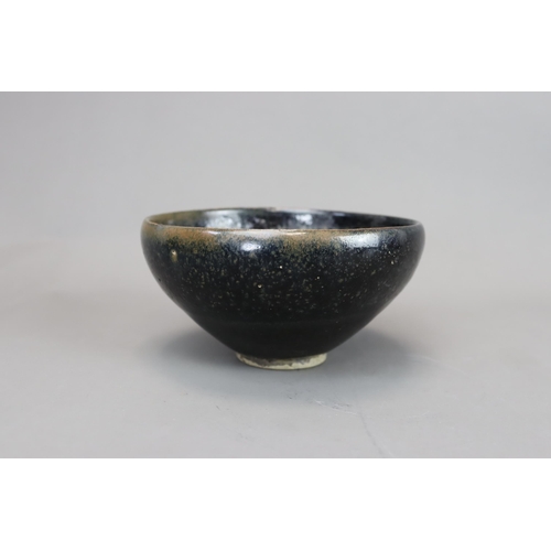 66 - A Cizhou Oil-spot Black-glazed Conical Bowl, Song dynasty of conical form, applied with a black glaz... 