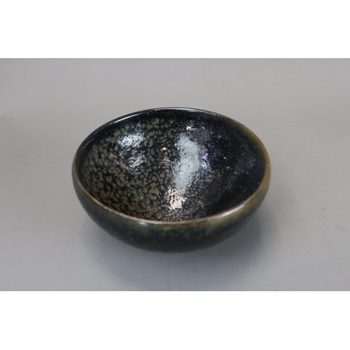 66 - A Cizhou Oil-spot Black-glazed Conical Bowl, Song dynasty of conical form, applied with a black glaz... 