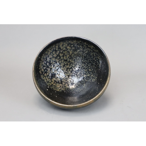 66 - A Cizhou Oil-spot Black-glazed Conical Bowl, Song dynasty of conical form, applied with a black glaz... 