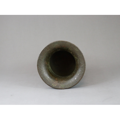 160 - A Good Archaistic Bronze Vase, hu, Song dynasty,  inspired by a Shang or Early Western Zhou original... 