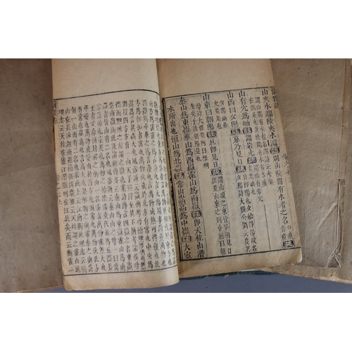 203a - A set of Antique Chinese Books with Slipcas, Qing Dynastye | 爾雅注疏 Ink on paper, five albums L:25.5cm... 