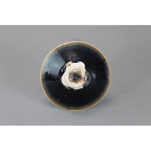 231 - A Ding-type Black-glazed Conical Bowl, Song dynasty of conical shape with short straight foot, the o... 