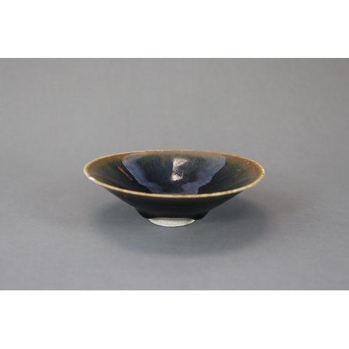 231 - A Ding-type Black-glazed Conical Bowl, Song dynasty of conical shape with short straight foot, the o... 