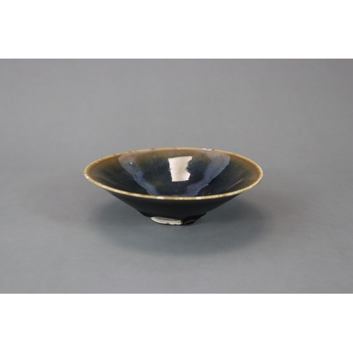 231 - A Ding-type Black-glazed Conical Bowl, Song dynasty of conical shape with short straight foot, the o... 