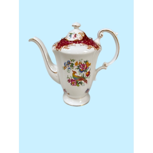 Paragon ‘Rockingham’ fine bone China coffee pot H22.5cm, and platter ...