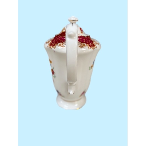 Paragon ‘Rockingham’ fine bone China coffee pot H22.5cm, and platter ...
