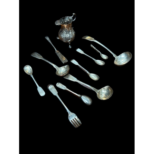 14 - Mixed silver items approx 260g