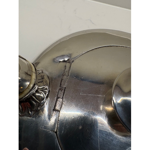 16 - Antique silver teapot by Willian Hewitt 1838 approx 640g