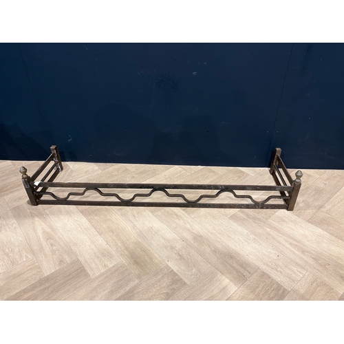 179 - Metal fire fender 120cm x 32cm