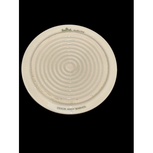42 - Andy Warhol china coaster by Rosenthal 8cm Dia