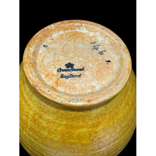 45 - Charlotte Rhead Crown Ducal Aztec design vase/jug 21cm High