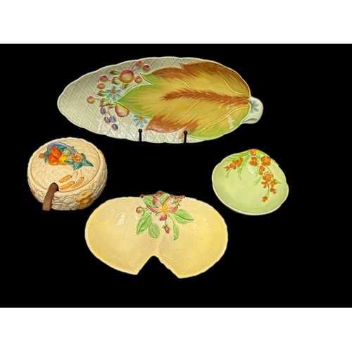 46 - Mixed group for China to include Clarice Cliff and Carlton ware items
 