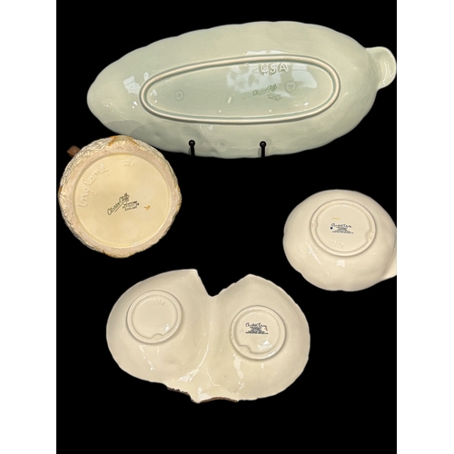 46 - Mixed group for China to include Clarice Cliff and Carlton ware items
 