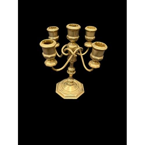 26 - Silver plated candelabra H20cm