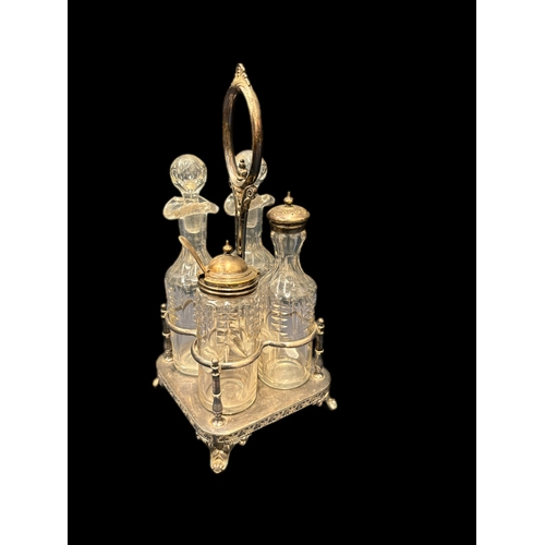 27 - Silver Plated condiment set