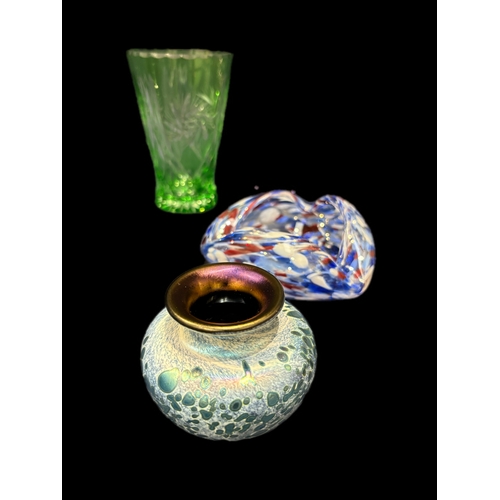 147 - Qty of studio and hand blown glass