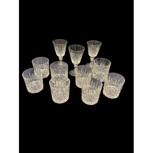 148 - Mixed group of cut glass glasses