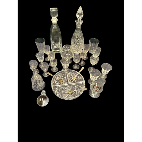 152 - Box of glasses and decanters