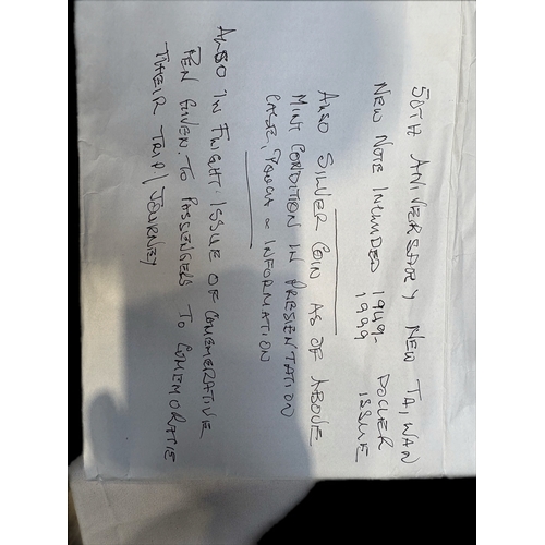 36 - 50th anniversary new Taiwan note and boxed coin