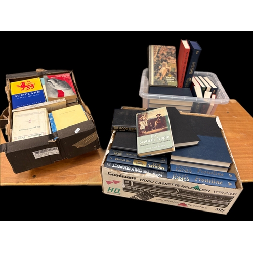 168 - 4 boxes of various book